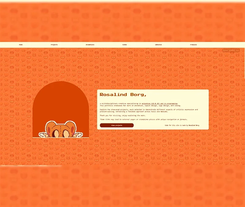 Site web Portfolio — Rosalind Borg